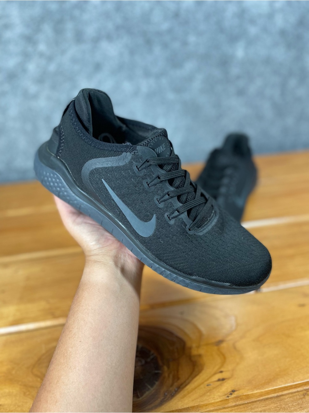 Nike Free RN 2018 Men's Size 9 Triple Black Running Shoes Sneakers 942836-002 - Picture 15 of 16